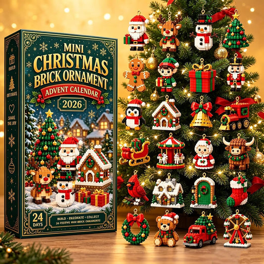 24-Day Mini Christmas Brick Ornament Advent Calendar 2026 (2D) (3D Version)