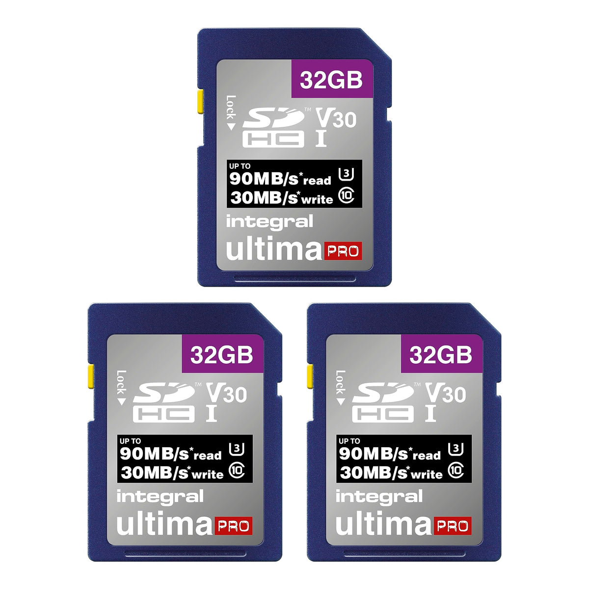 Integral 64GB SD Card 4K Ultra-HD Video High Speed SDXC V30 UHS-I U3 Class 10 Memory Card up to 100MB/s, Color May Vary