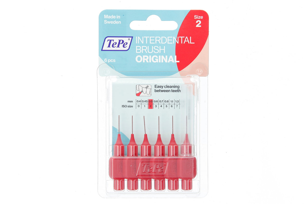 TePe Interdental Brush, Original, Blue, 0.6mm/ISO 3, 8pcs