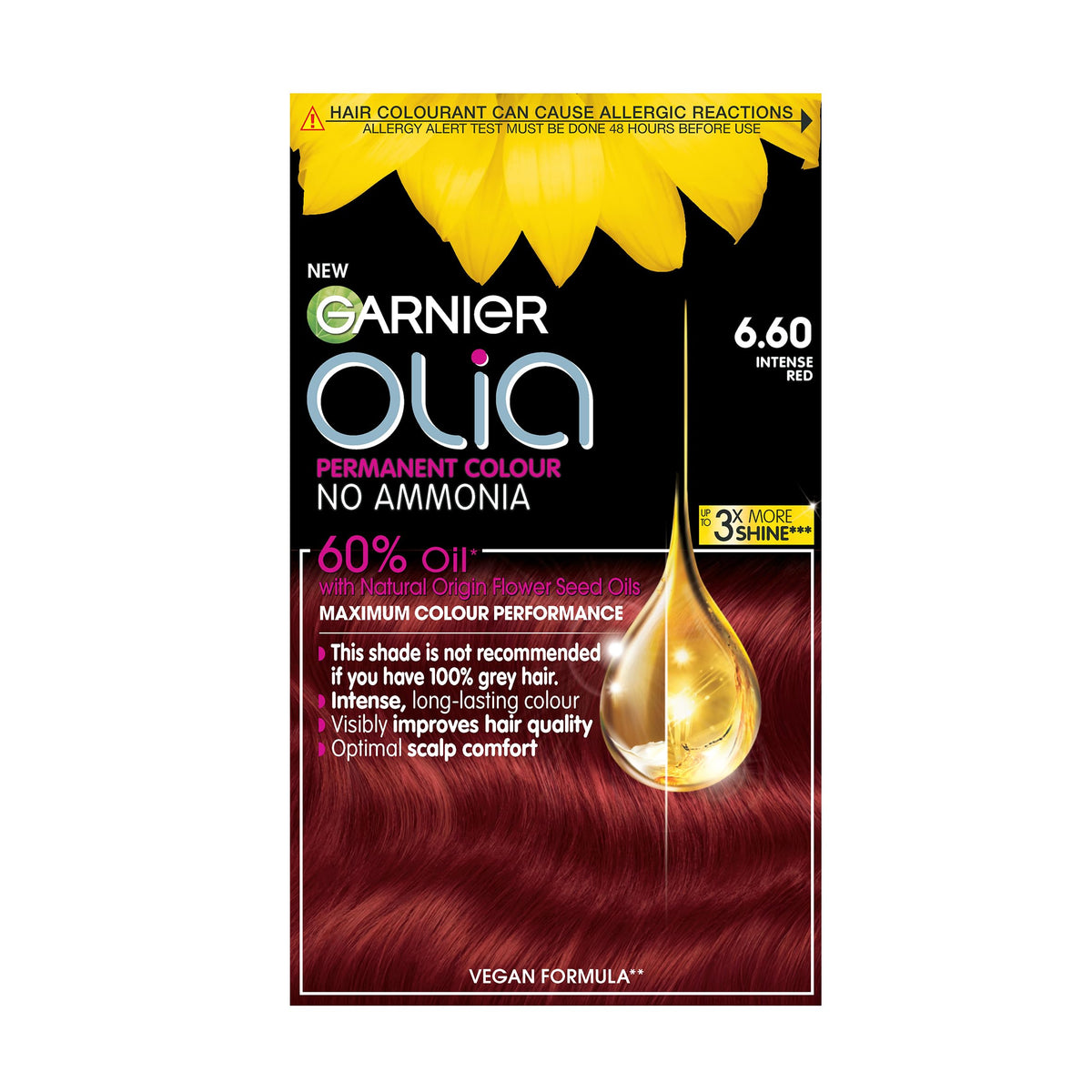 Garnier Olia Luminous Long-Lasting Permanent Hair Colour, 5.0 Brown
