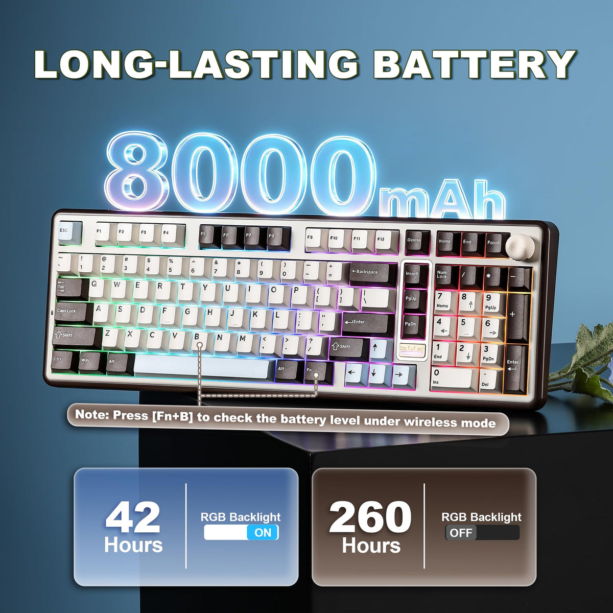YUNZII B98 PRO 96% Wireless Mechanical Keyboard (Matcha Green, Candy Switch)