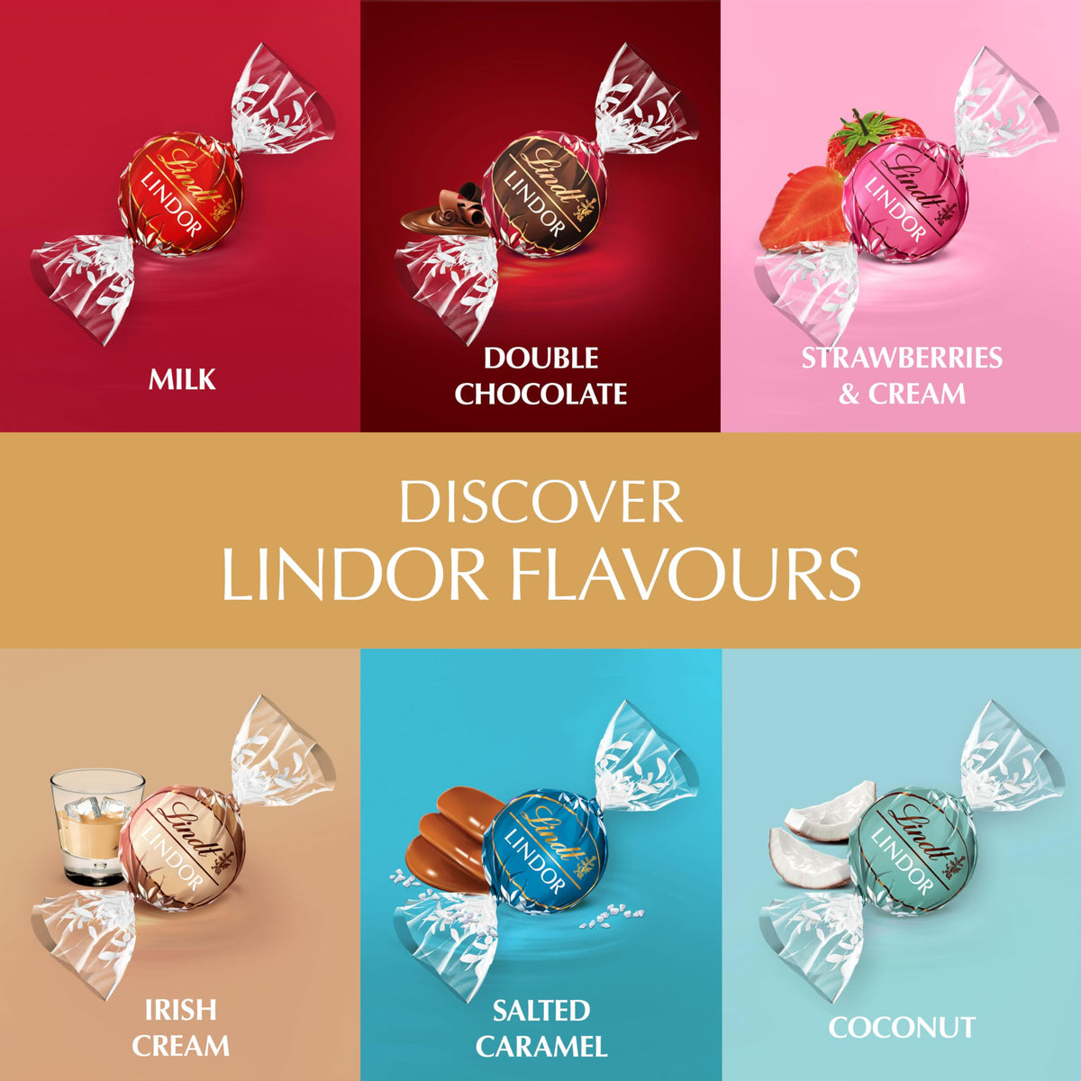 Lindt Lindor White Chocolate Truffles – 200g Box (Approx. 16 Balls) – Smooth Filling – Gift, Birthday, Congratulations Treat