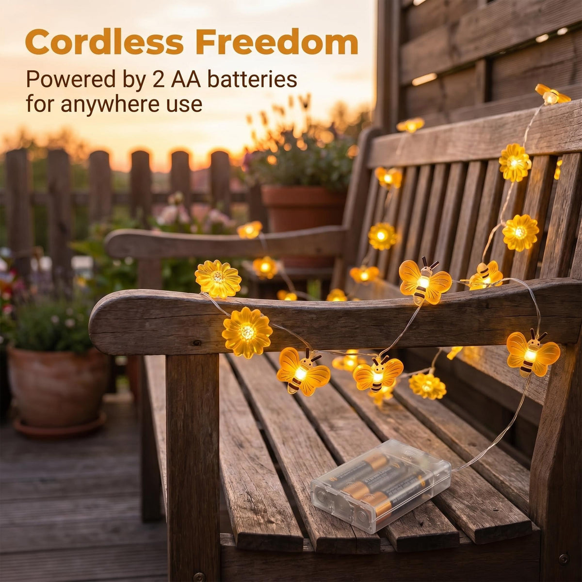 2M 20 LED Pink Cherry Blossom Fairy Lights, Battery Operated Flower String Lights for Bedroom Decor, Indoor Spring and Christmas Decorations, Girls Room Gift (Flowers)