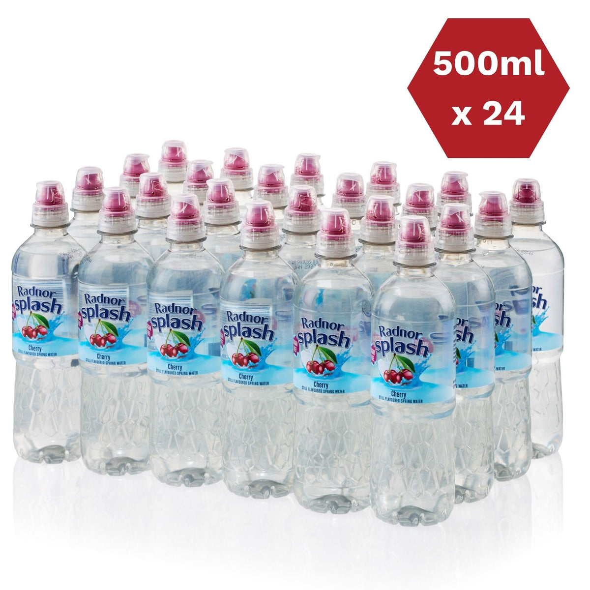 Radnor Splash Flavoured Water Sugar Free 500ml - Pack of 24 (Strawberry)