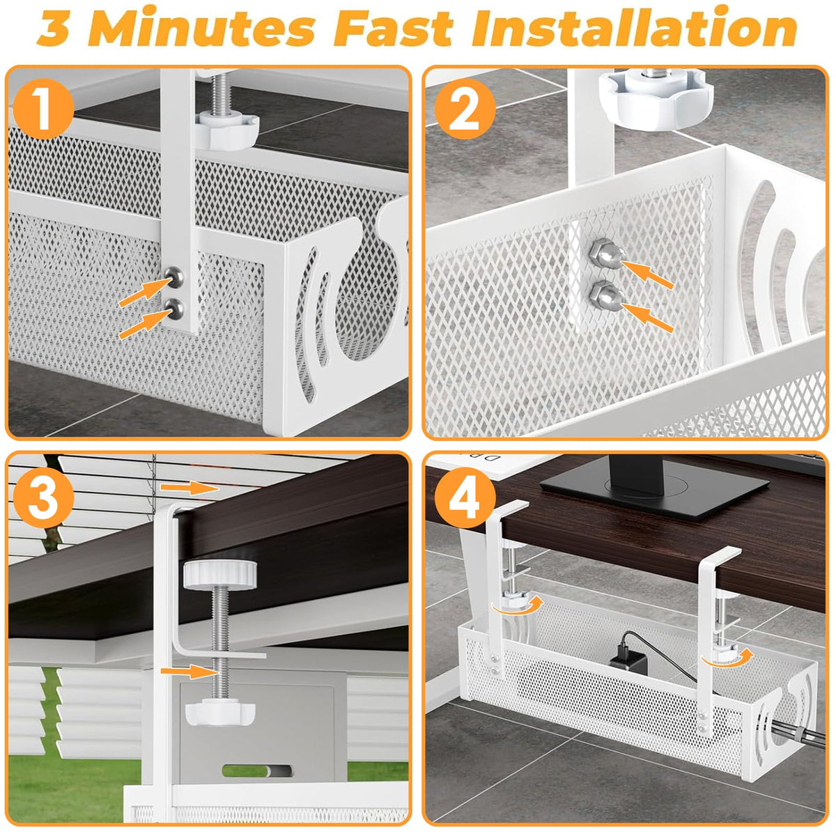Cable Management, Under Desk Cable Management, Desk Cable Tidy