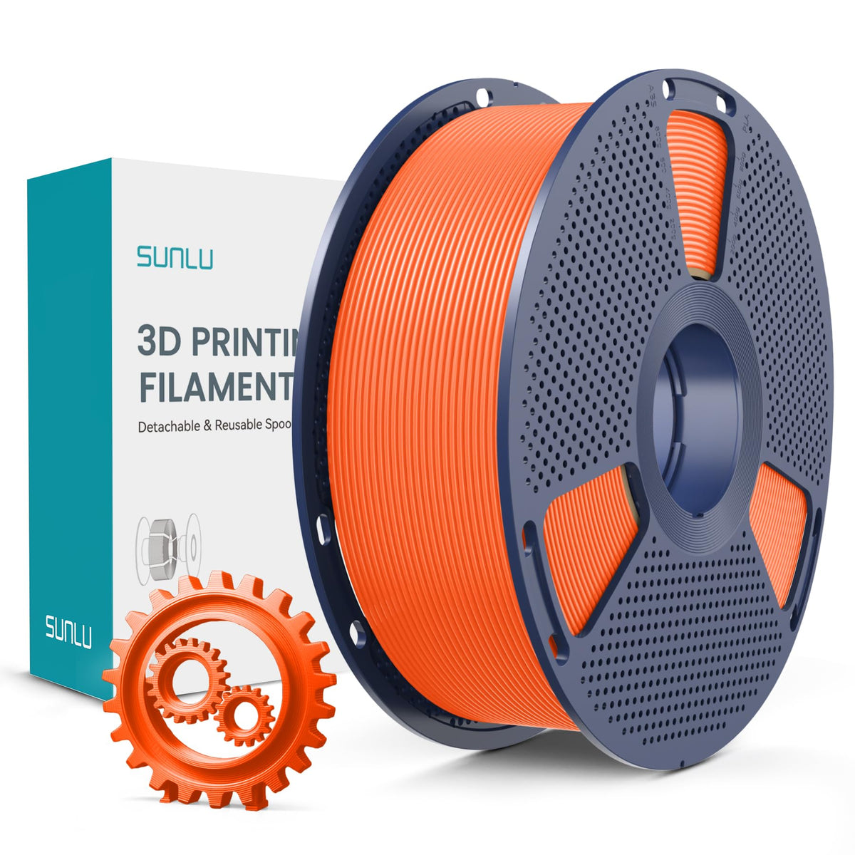 SUNLU Premium PLA+ Filament 1.75mm, Enhanced Durability and High Strength