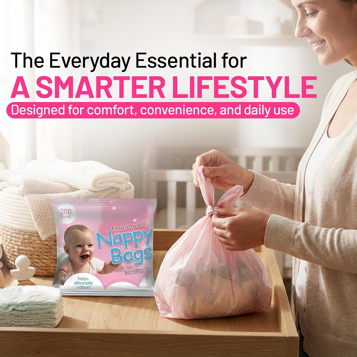 ZYBUX - Jumbo Packs Fragranced Nappy Disposable Bags (4x200) - 800 bags