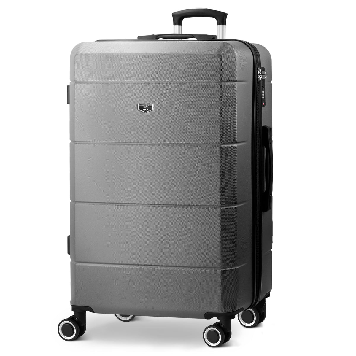 LUGG Jetset 40cm Suitcase 40x30x20cm, Ryanair Compatible Underseat Size, Hard Shell ABS, Spinner with Removable Wheels, Lightweight Travel Luggage, 1 Year Warranty