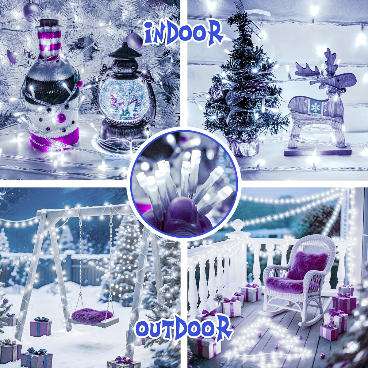 cshare Battery Fairy Lights, 2M 20 LED Fairy Lights Battery Operated with Timer, IP65 Waterproof String Lights for Jar Garden Camping Christmas Indoor Outdoor Decorations, Warm White