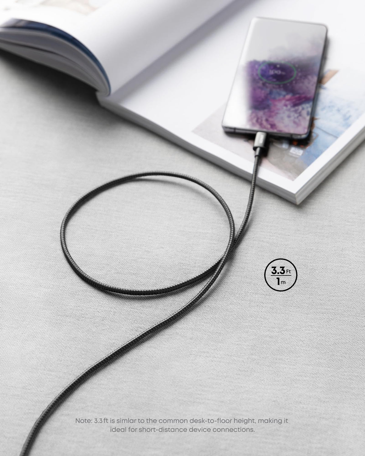 Anker USB C to USB C Charger Cable, 100W Fast Charging Cable (6 ft/1.8m)