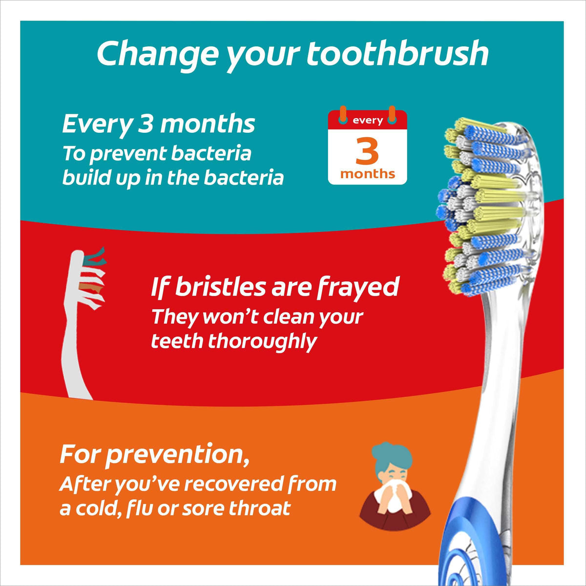 Colgate Zigzag Medium Bristles Manual Toothbrush (3-Pack)