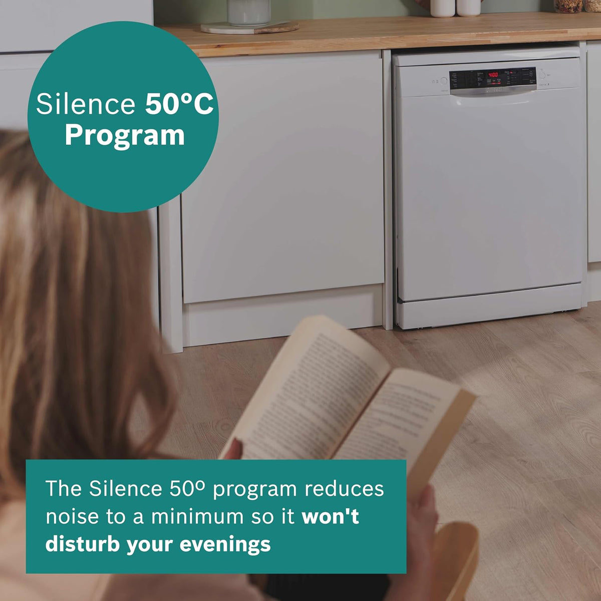 Bosch Series 2 SMS26AW08G Freestanding Dishwasher, 60cm, White
