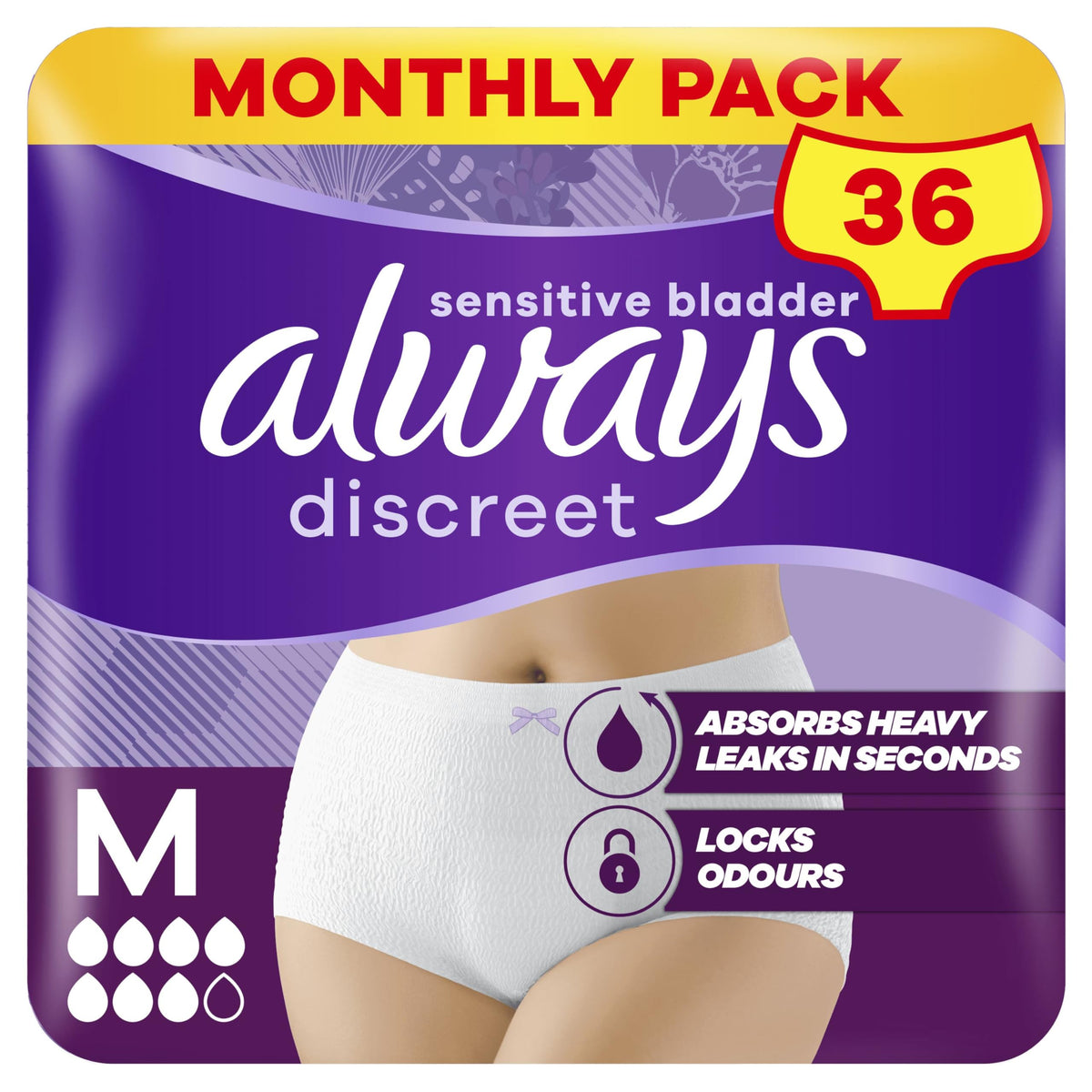 Always Discreet Pants Plus Large 32 Pants (8ct X 4)