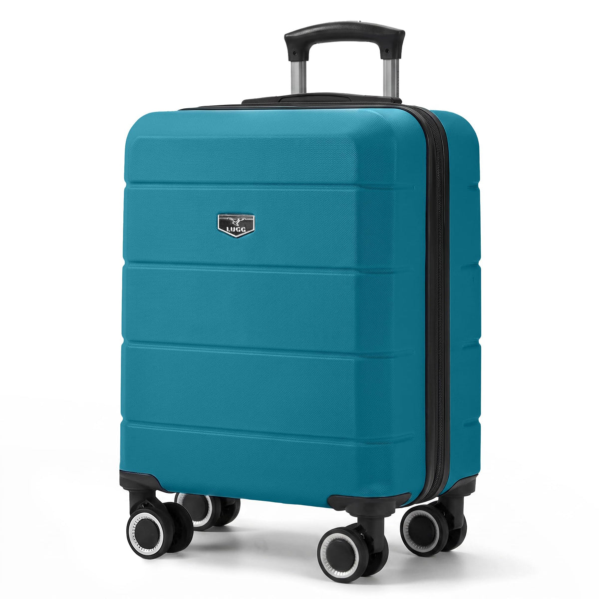 LUGG Jetset 40cm Suitcase 40x30x20cm, Ryanair Compatible Underseat Size, Hard Shell ABS, Spinner with Removable Wheels, Lightweight Travel Luggage, 1 Year Warranty