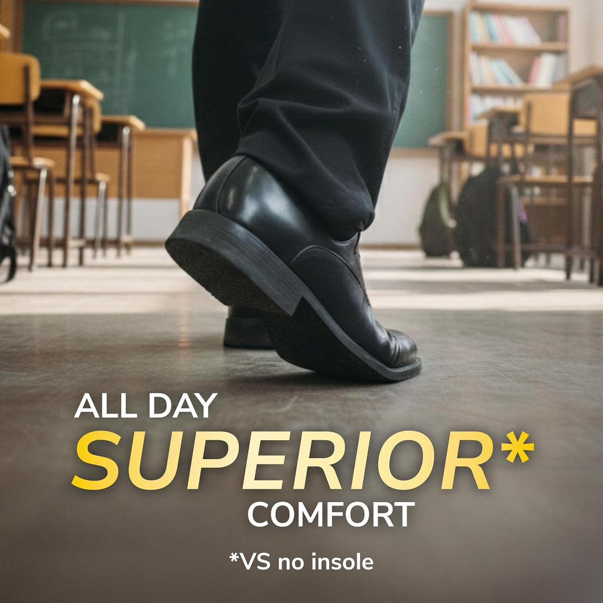 Scholl GelActiv Work & Boot Insoles for Men and Women, All Day Comfort at Work, Shock Absorption and Comfort Cushioning with GelWave Technology