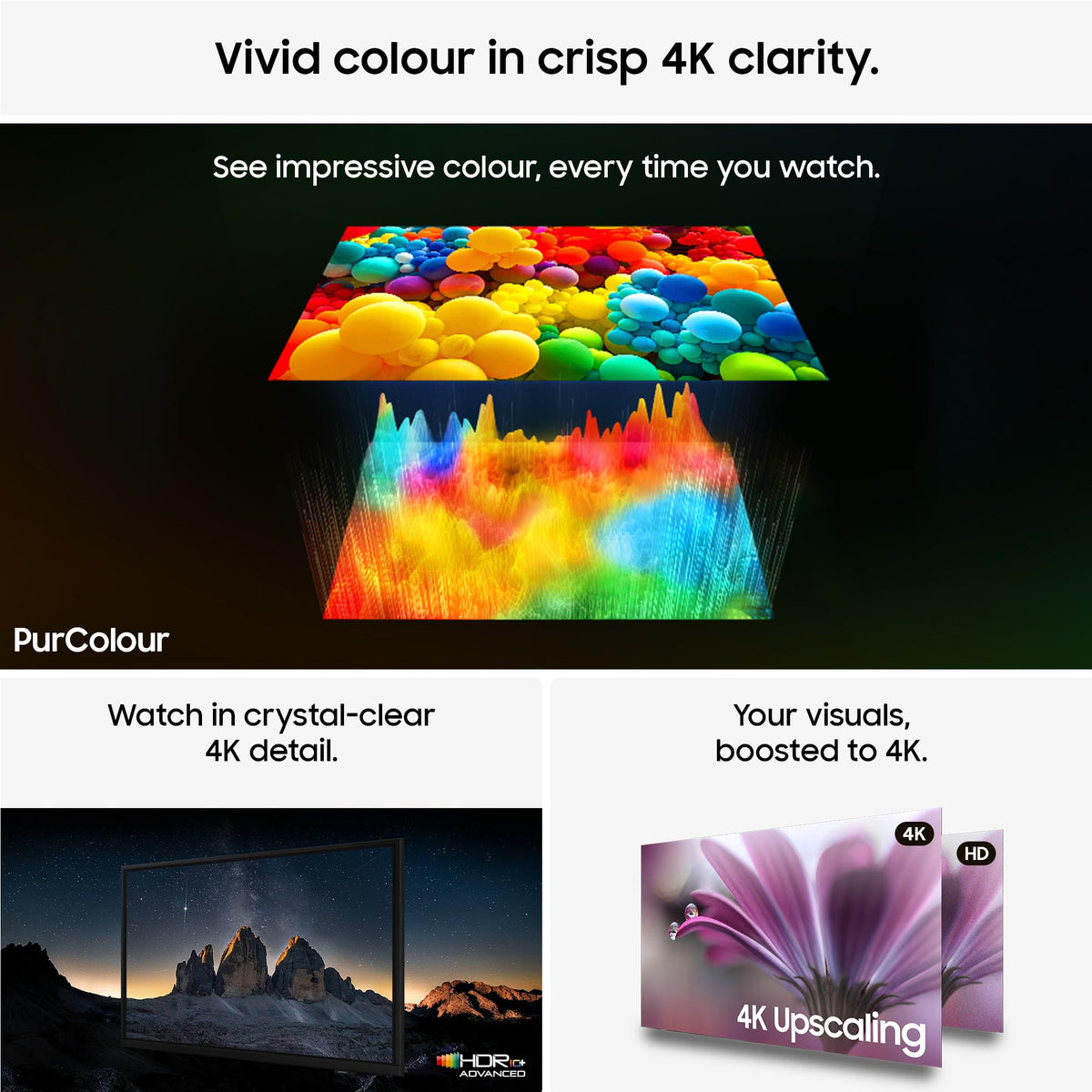 Samsung Smart TV 50-Inch U7020H Crystal UHD 4K TV, HDR10+, Motion Xcelerator, Dynamic Sound Pack, Gaming Hub, Knox Security, Vision AI Companion [2026]