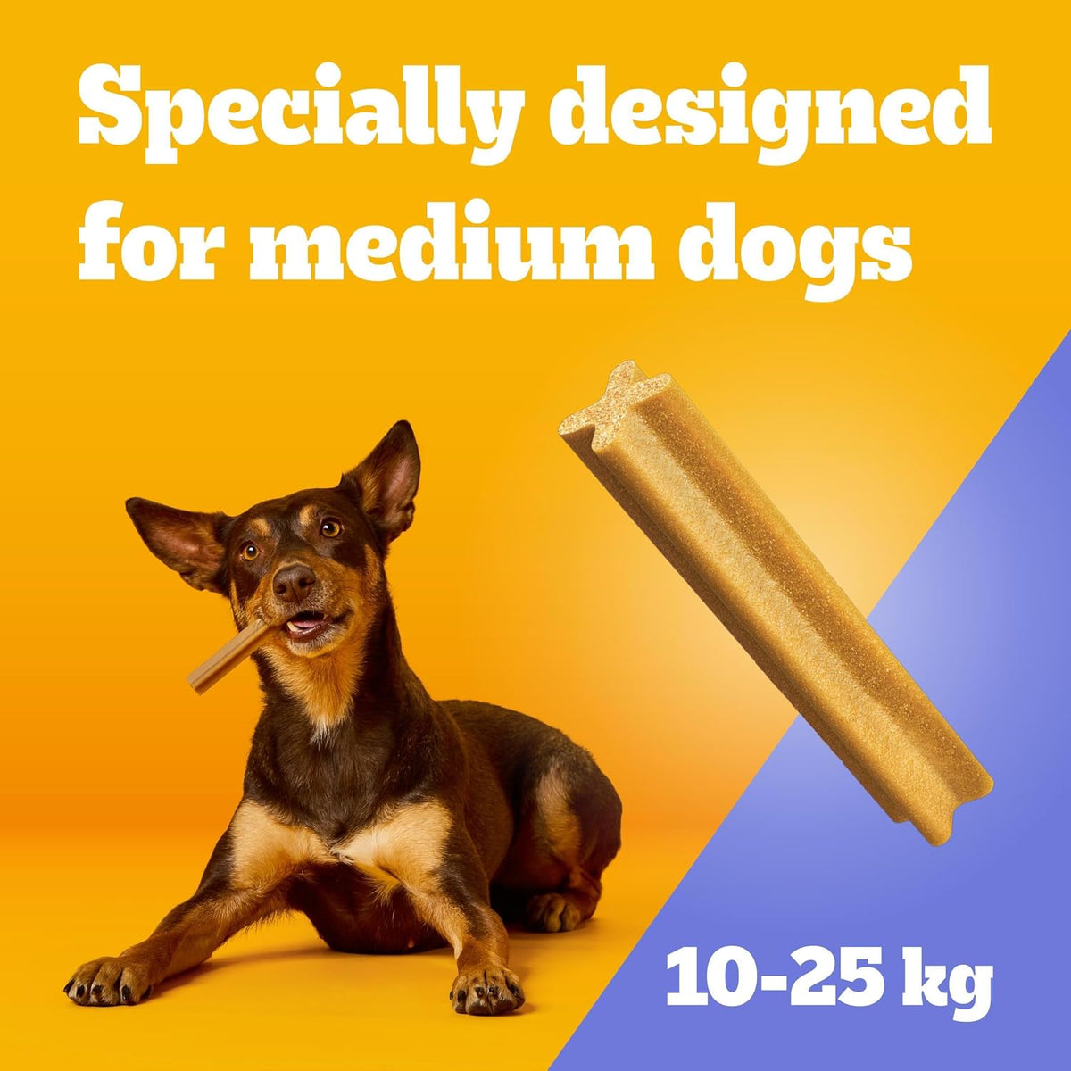 Pedigree DENTASTIX Daily Dental Sticks for Medium Dogs, 112 Sticks with Chicken and Beef