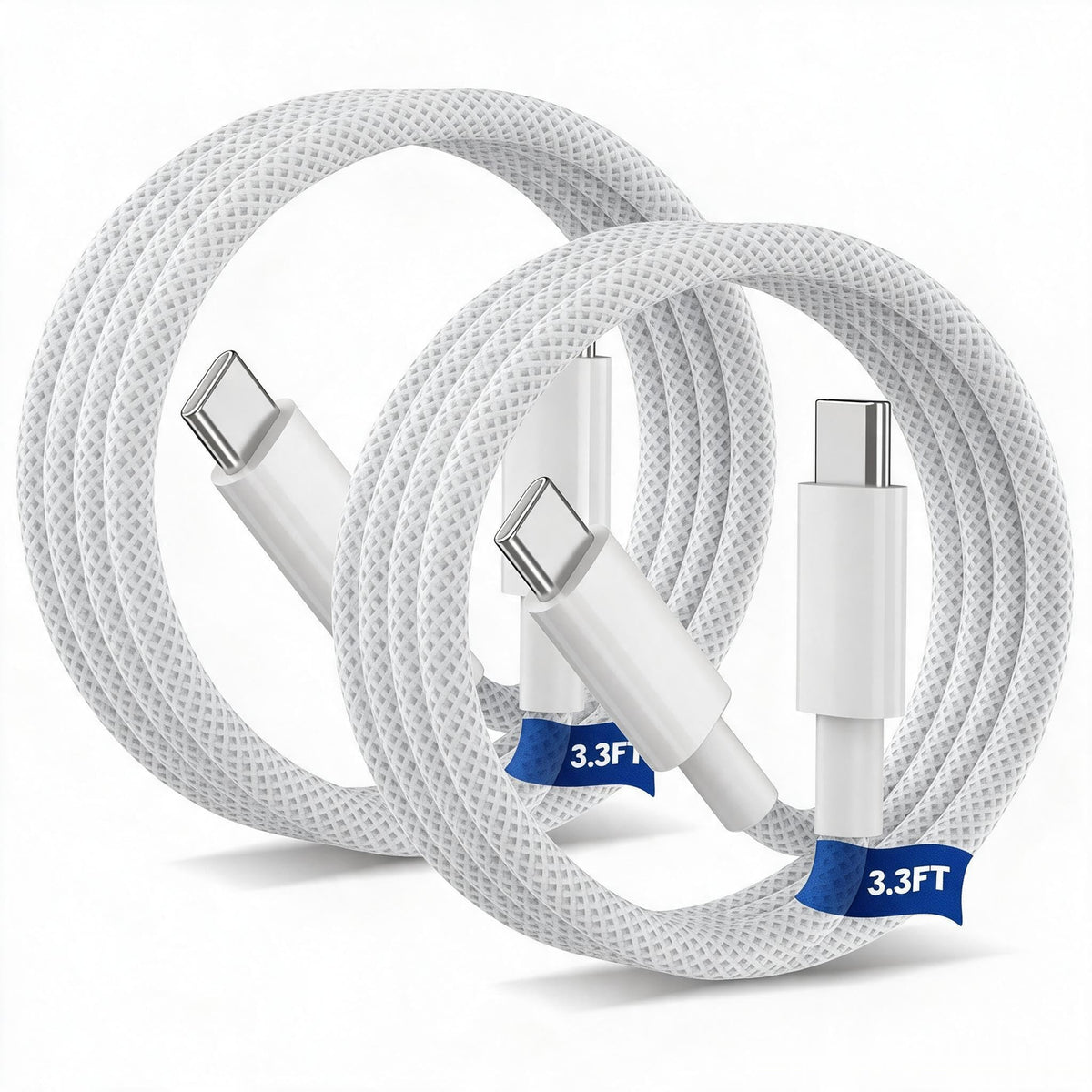 iPhone 18 17 16 15 Charger Cable 3M [2 Pack], USB C to USB C Cable 60W Nylon Braided Extra Long USB Type C Fast Charging Cable for iPhone 18 Pro Max, 17 Pro, iPad Pro Air, MacBook, Samsung S26 S25
