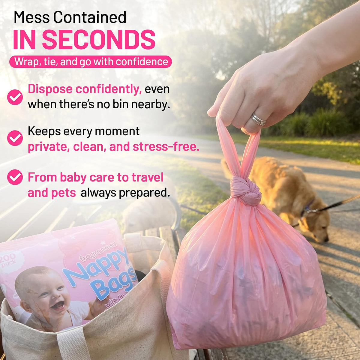 ZYBUX - Jumbo Packs Fragranced Nappy Disposable Bags (4x200) - 800 bags