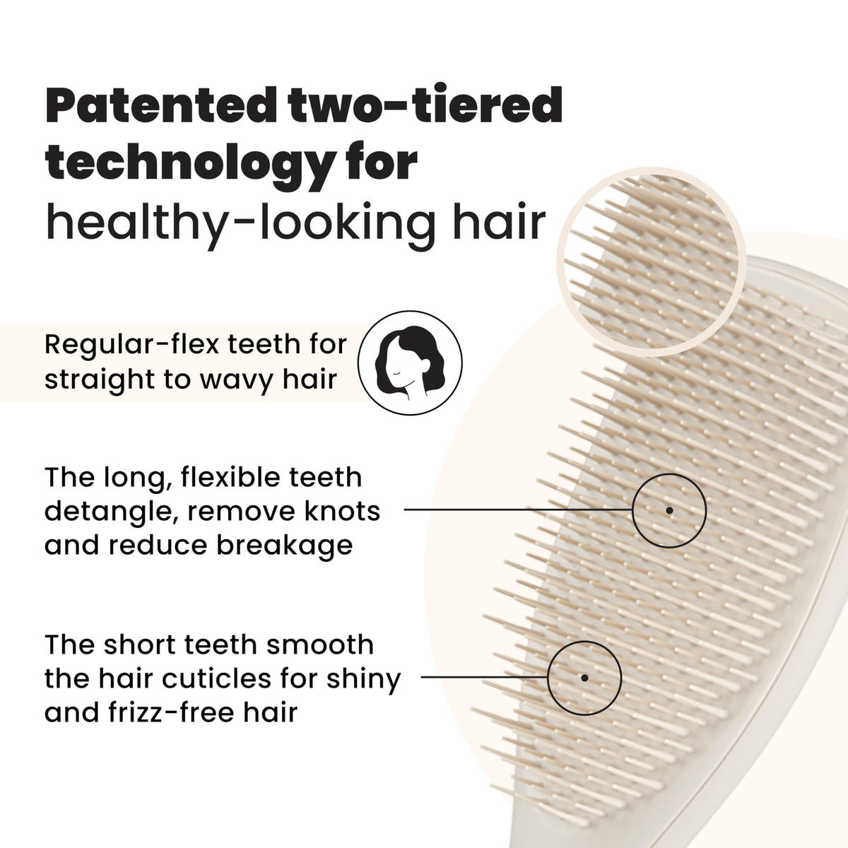 Tangle Teezer The Ultimate Detangler Straight to Curly Hairbrush