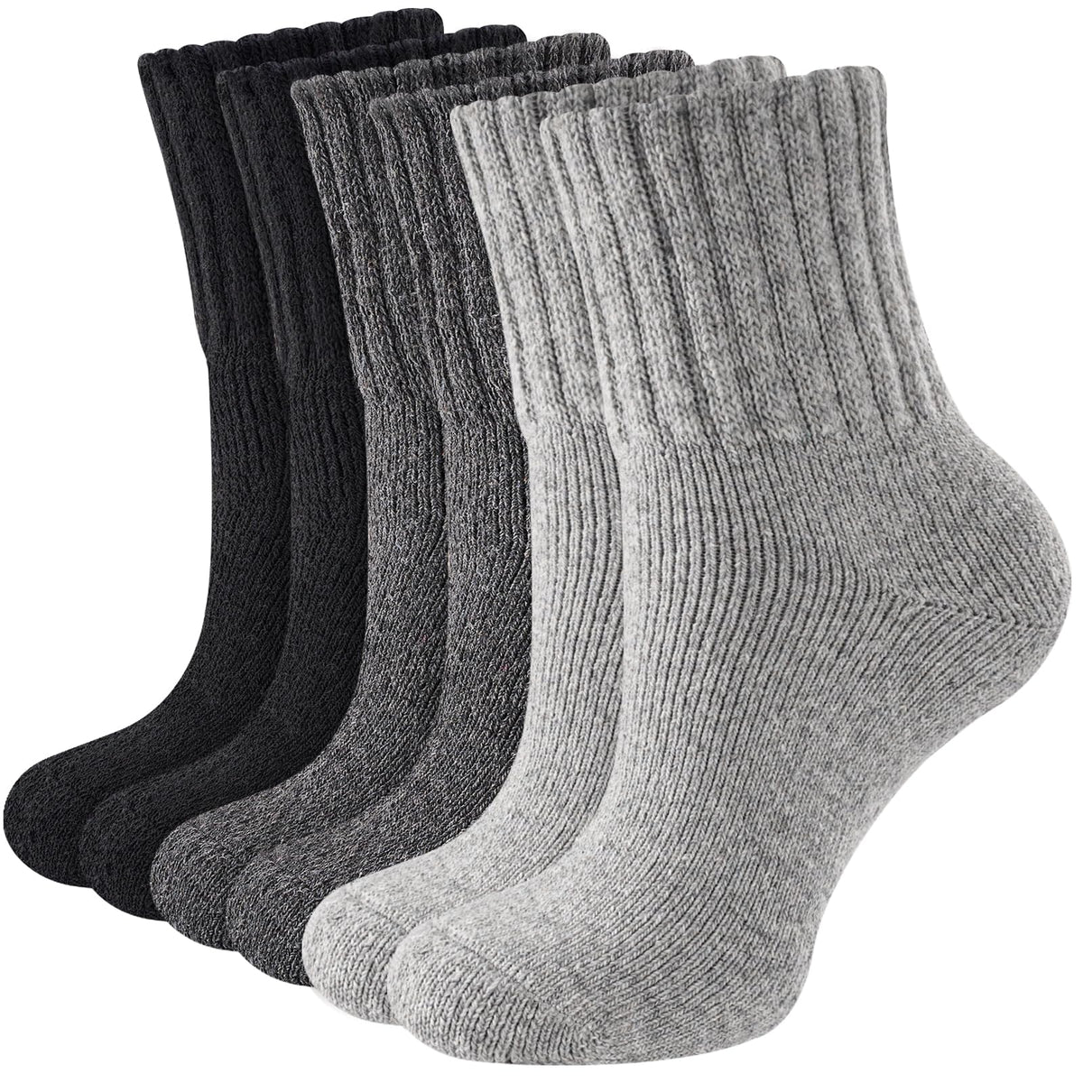 Niorasen Women's Thermal Socks, 3 Pairs Full Cushioned, Cosy Gift Winter