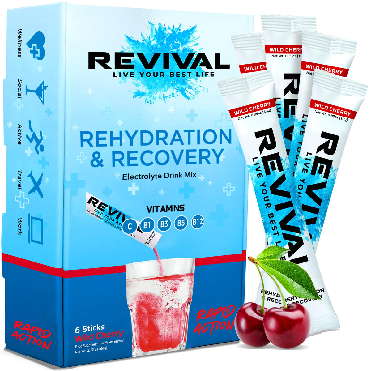 Revival Rapid Rehydration Electrolytes Powder