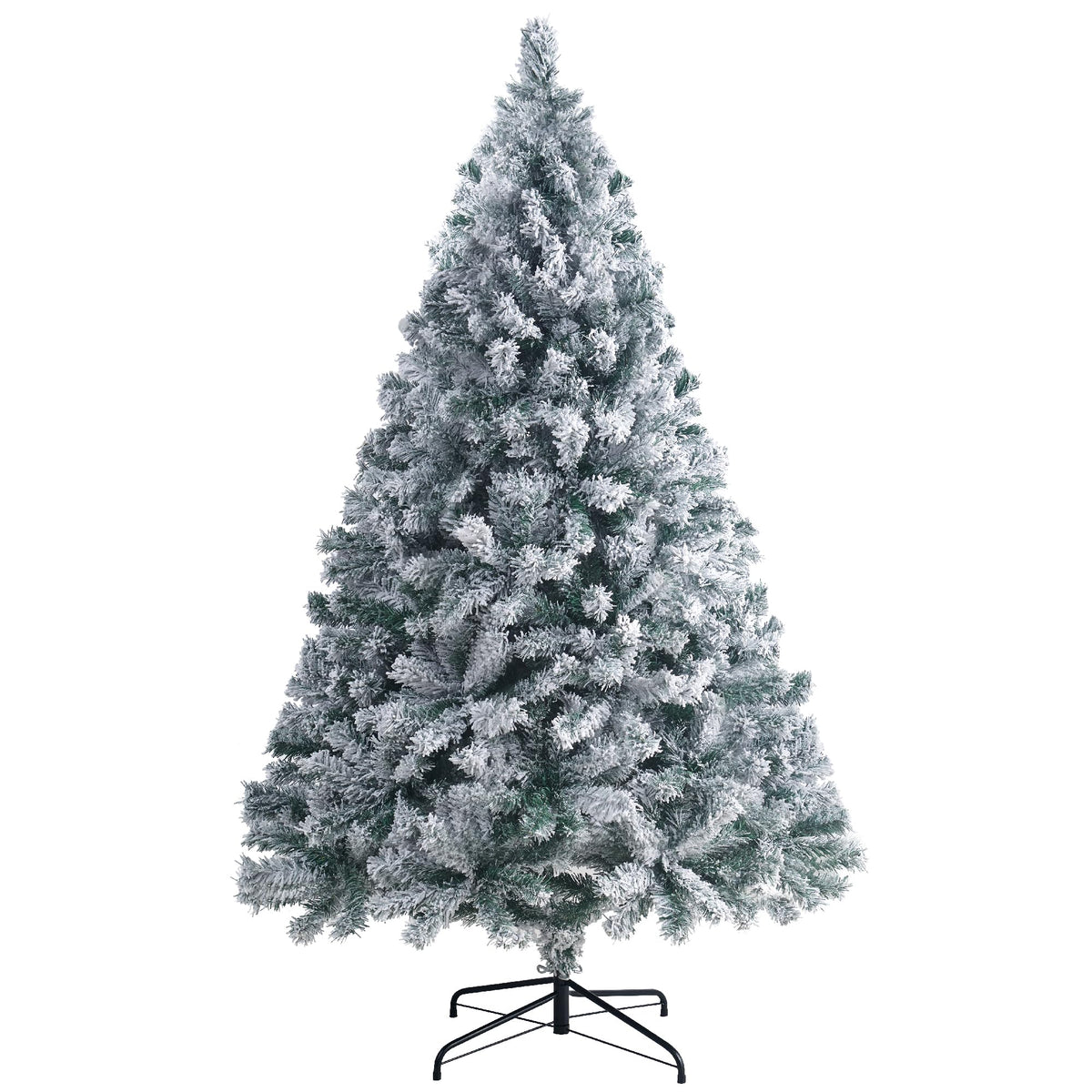 7ft Premium Christmas Tree 1432 Branch Tips Green Xmas Trees Bushy Artificial Christmas Tree Pine Tree with Metal Stand Easy to Assemble Realistic Spruce Branches Christmas Tree for Indoor and Outdoor