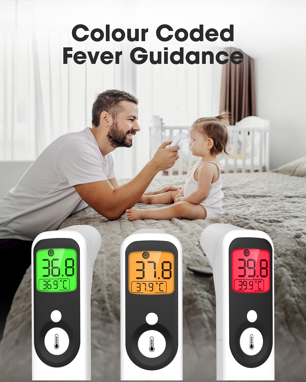 OxiPro TH1 Thermometer - Which? and Health & Pharma Award Winner 2026 - In-Ear, Forehead, Non-Touch & Baby Modes - Infrared Thermometer for Newborn, Baby, Kids, Children & Adult Temperature