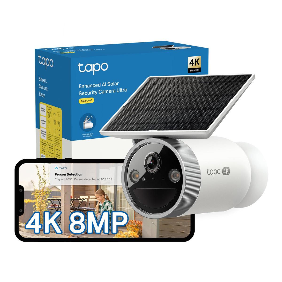 Tapo TC82 2K Battery Outdoor Security Camera Wireless