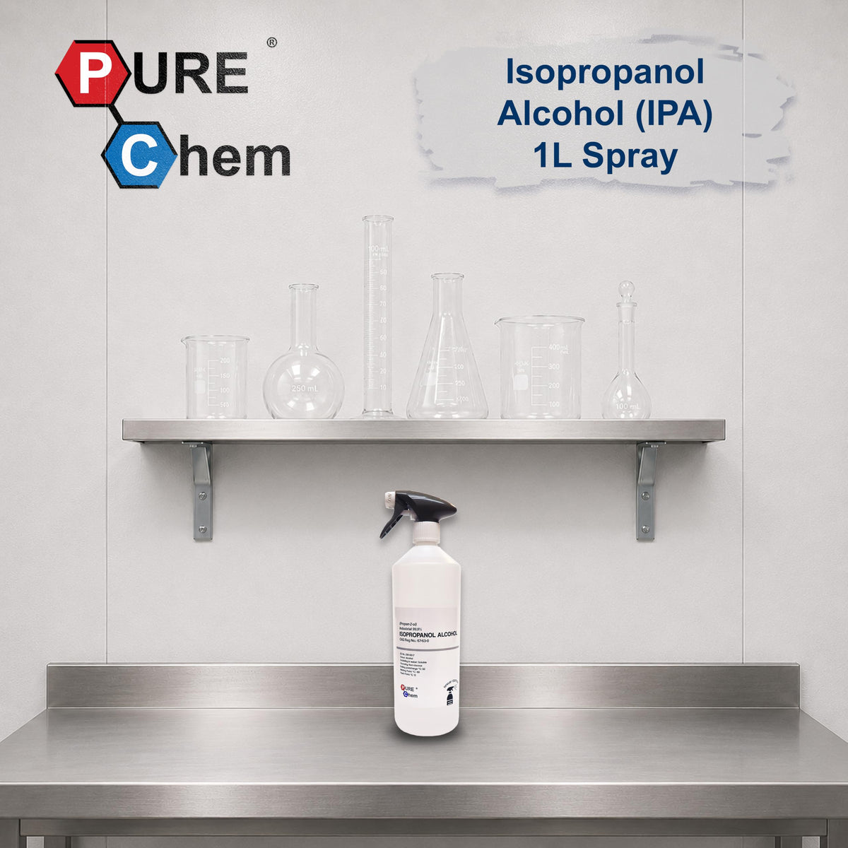 Pure Chem Isopropyl Alcohol Isopropanol IPA Rubbing Alcohol Cleaning 99.9%