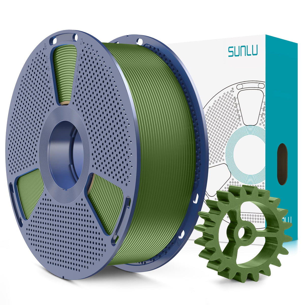 SUNLU Upgrade PLA+2.0 Filament, Next-Gen PLA+ 3D Printer Filament 1.75mm