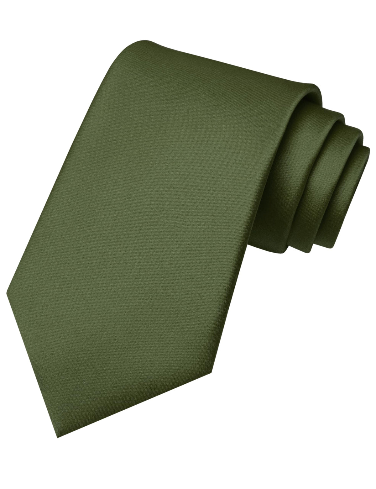 RBOCOTT Solid Color Tie Mens Necktie for Business and Wedding Party