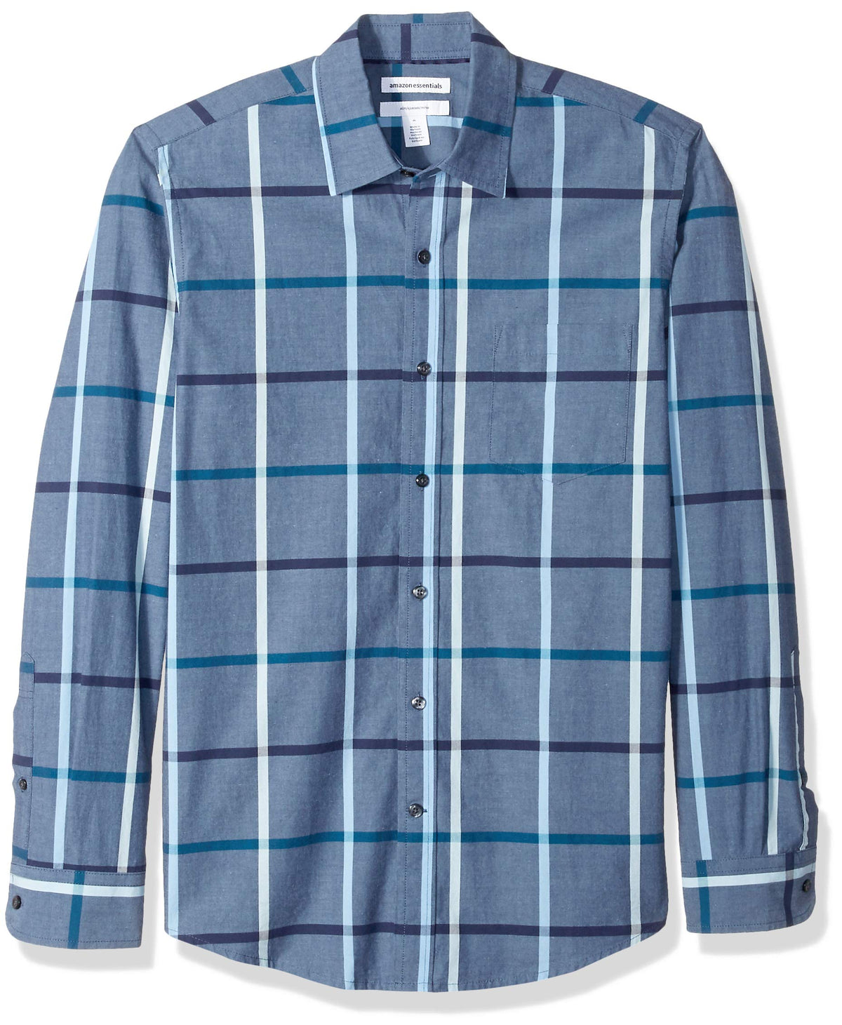 Amazon Essentials Men's Long-Sleeve Casual Poplin Shirt