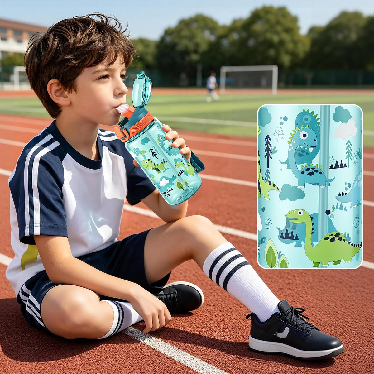 SEASEVEN Flat Water Bottle 750ML for Gym,School Office(Flat Pink)