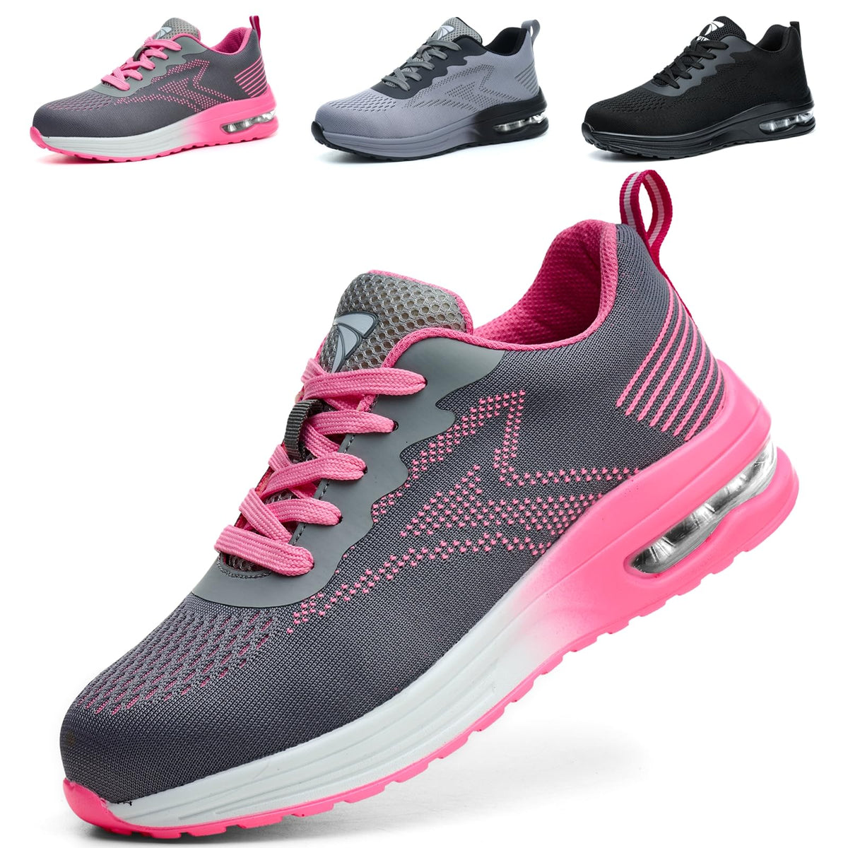 VAVOBIS Safety Trainers Men Womens Safety Shoes with Steel Toe Cap Trainers Non Slip Lightweight Work Trainers Breathable Puncture Proof Work Shoes