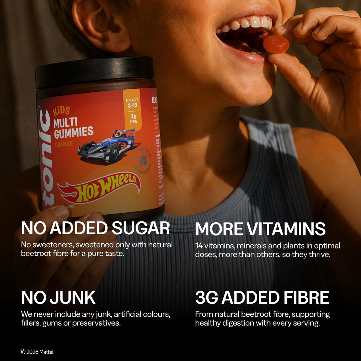 Tonic Health Kids Multivitamin Gummies - 14 in 1 - Strawberry (60 Count)