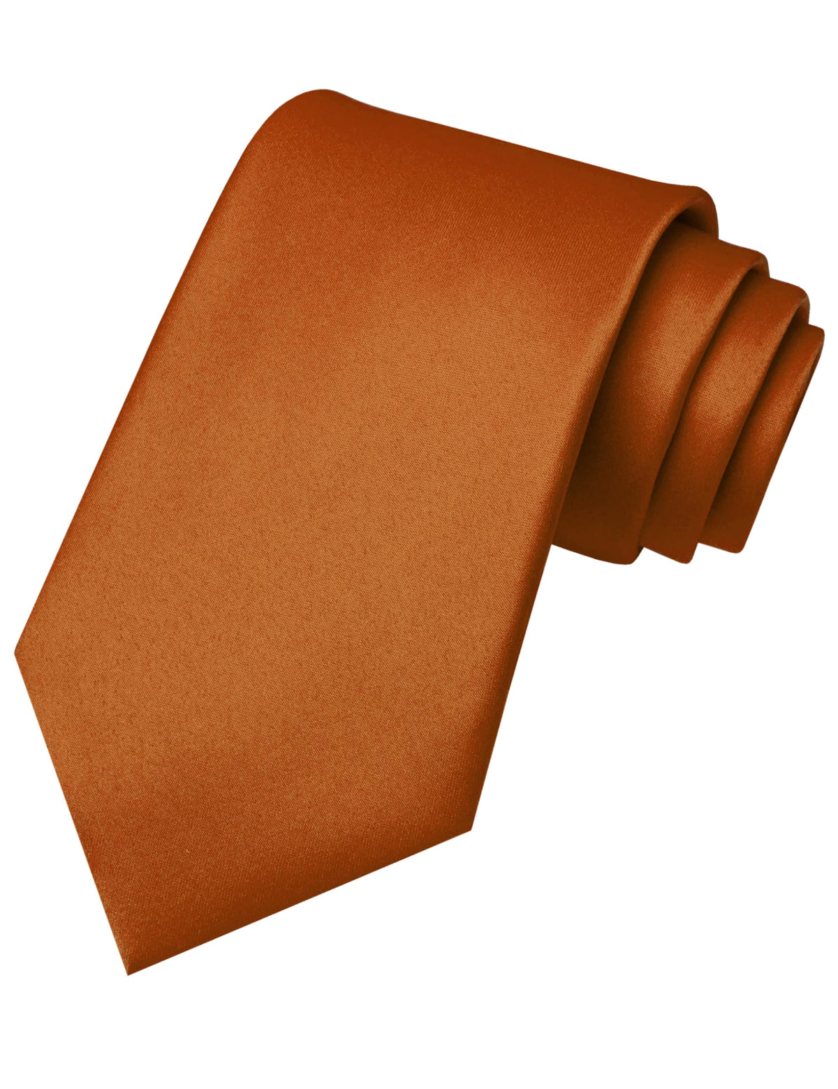 RBOCOTT Solid Color Tie Mens Necktie for Business and Wedding Party