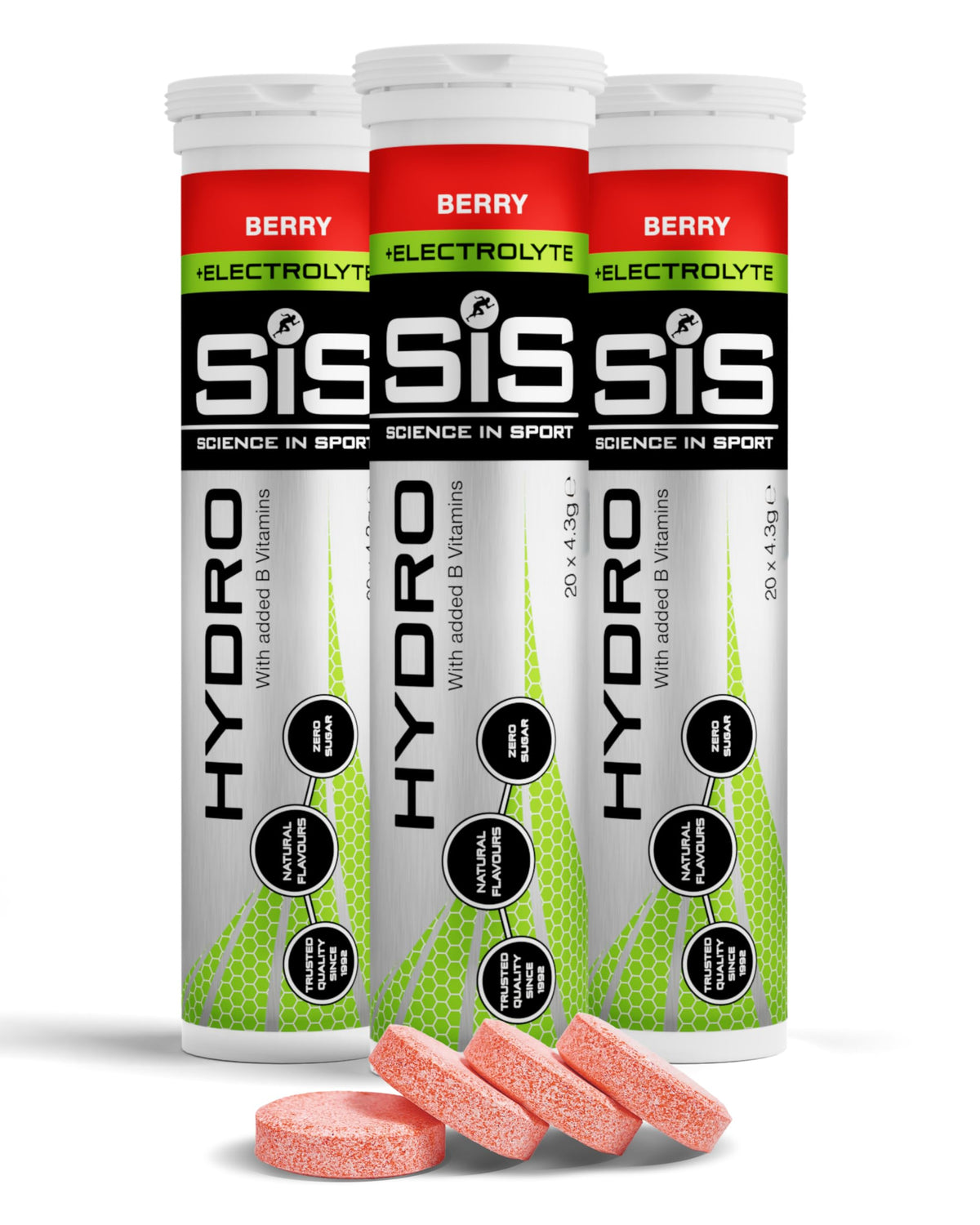 Science in Sport Hydro Electrolyte Tablets, Berry, 20 Tablets