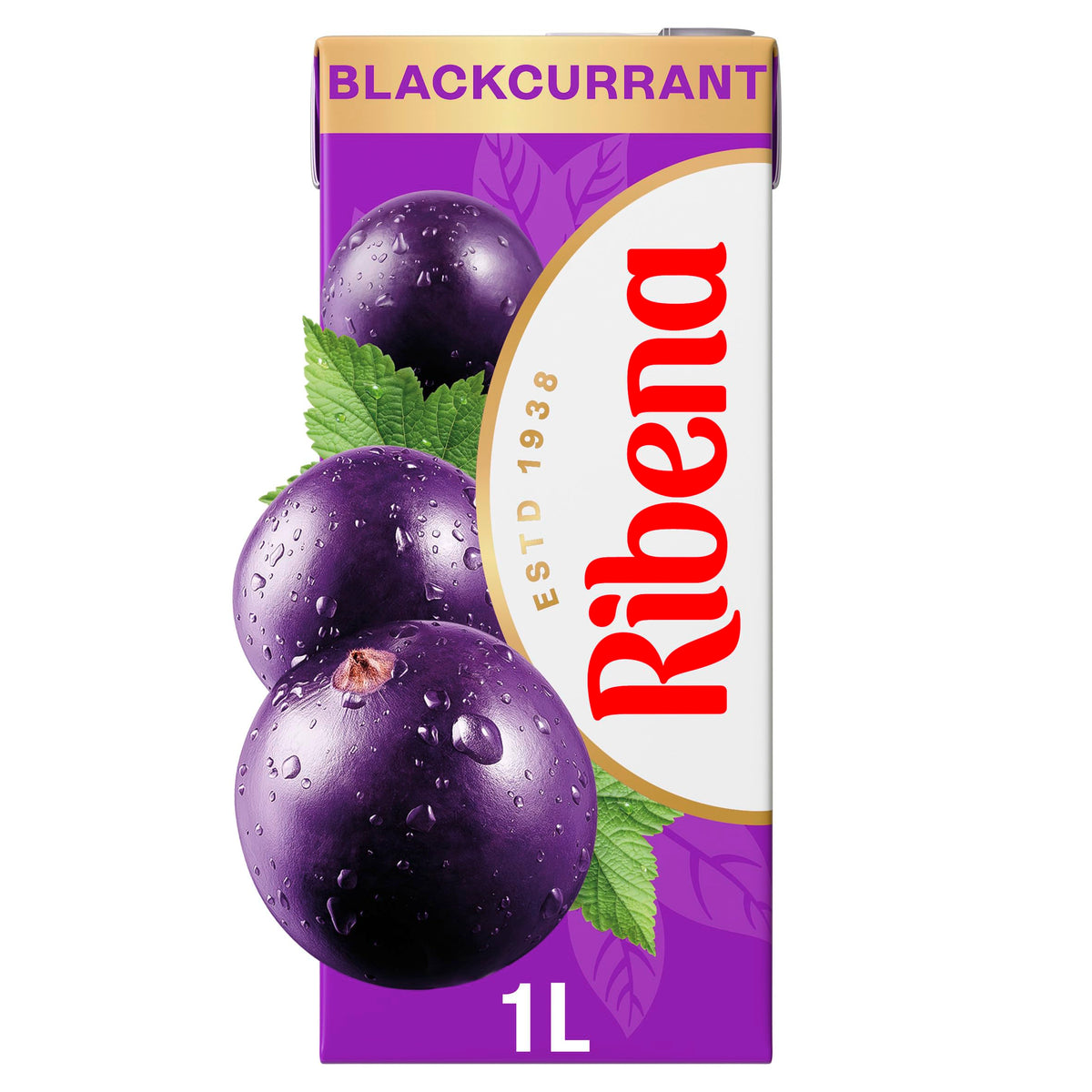 Ribena Blackcurrant Juice Drink Cartons - Multipack 6x250ml; Real Fruit; Rich In Vitamin C; No Artificial Colours or flavours ; Perfect For On The Go