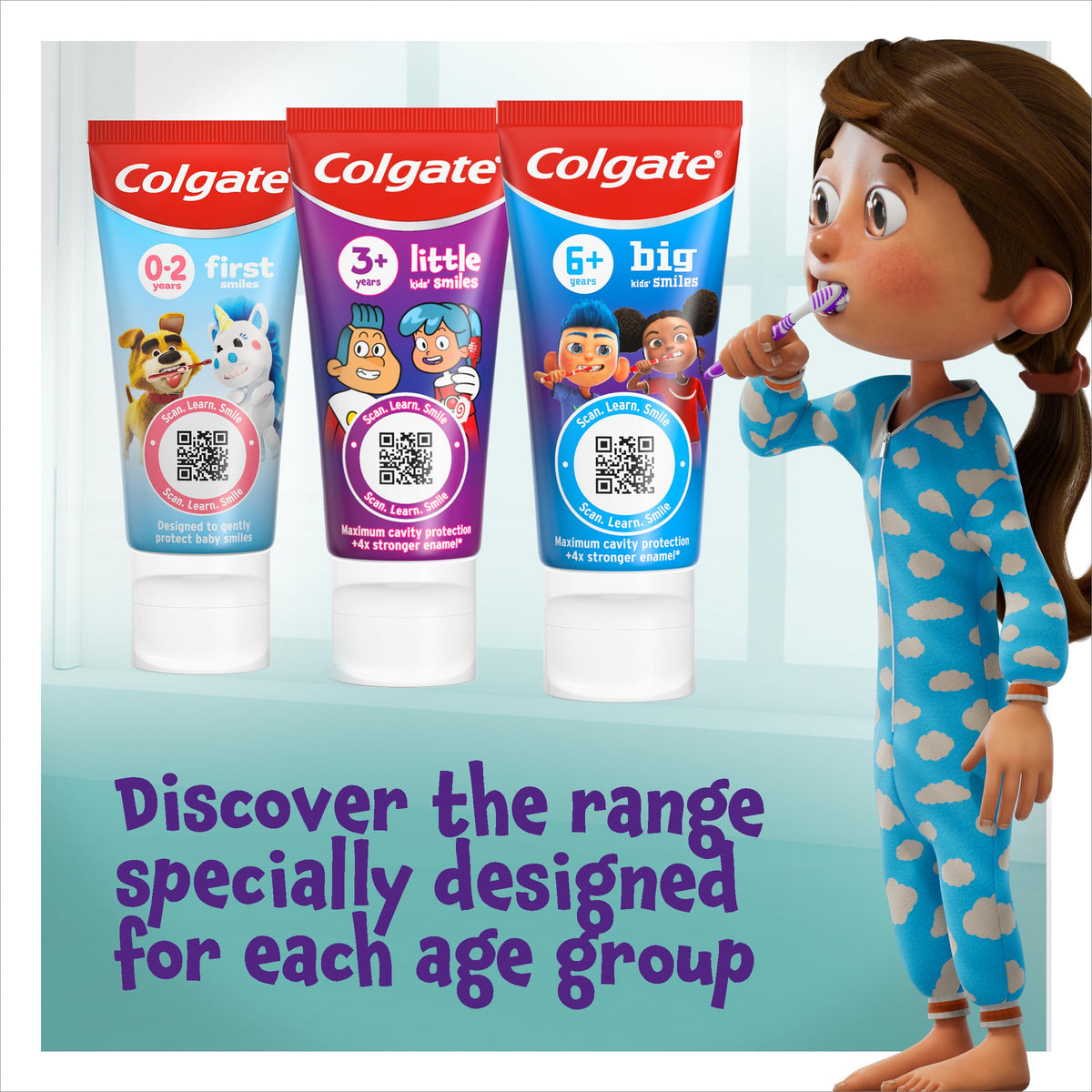 Colgate Total Kids Toothpaste 7-12 Years, 50ml, (Pack of 4)