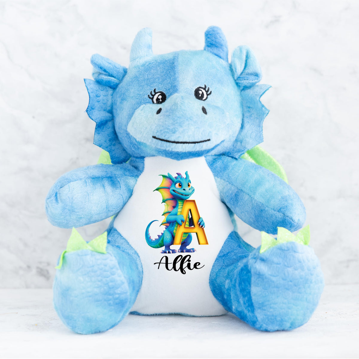 Crafted Memories - Personalised Teddy | Velveteen Bunny Soft Toy | Customisable Name for Newborns | Keepsake for Boys & Girls | Baby Shower Item | Pink Initial | Grey or White, 20-23cm