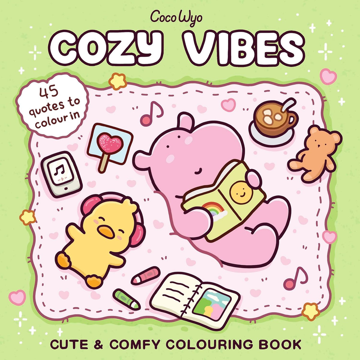 Cozy Vibes: A cozy and comfy colouring book (Coco Wyo)