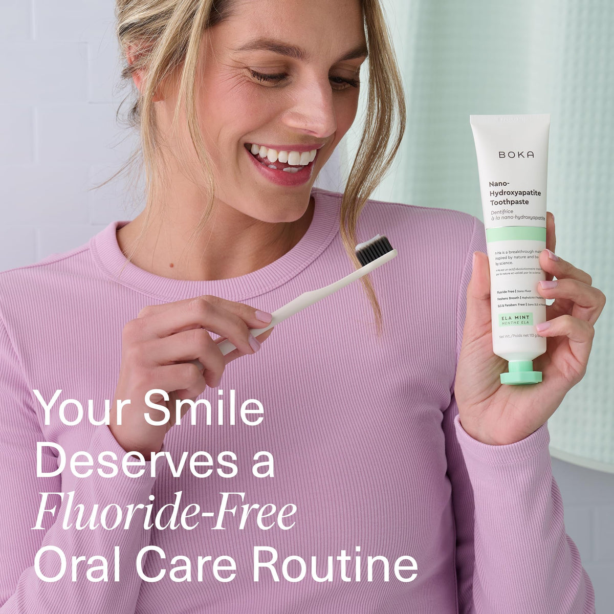 Boka Toothpaste - Fluoride Free Toothpaste, Nano Hydroxyapatite Toothpaste