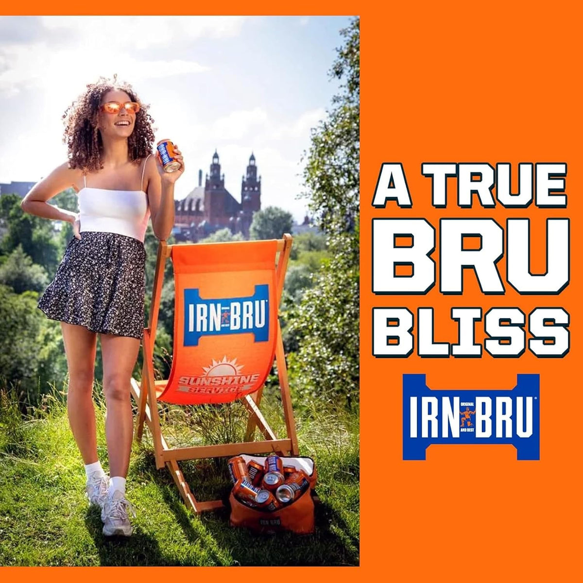IRN-BRU Carbonated Soft Drink, 24 Pack, 330ml Cans