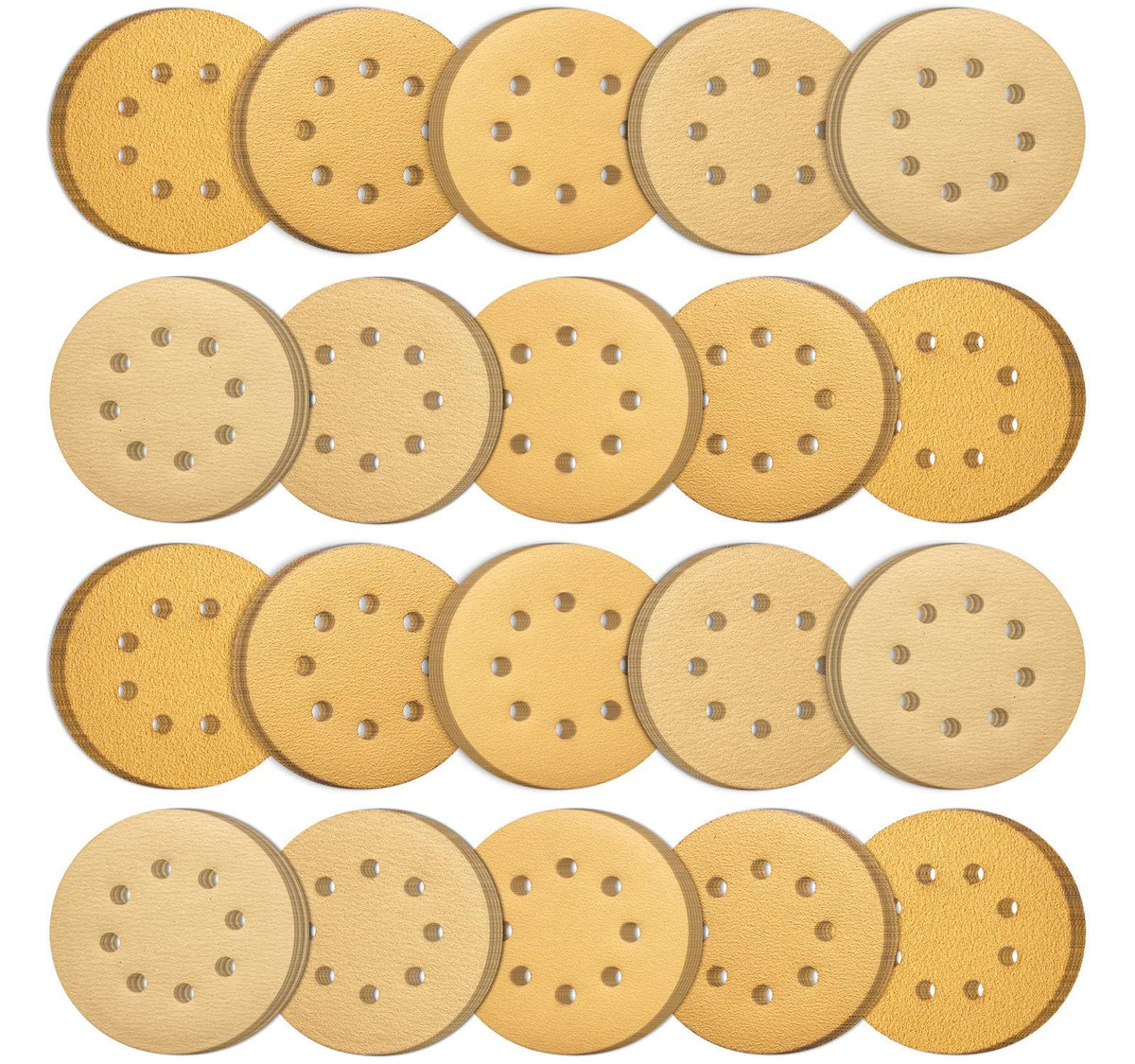 SATC Sanding Discs 150 Grit 110PCS Orbital Sander Discs 125mm Hook and Loop Round Orbital Sander Pads for Sanding