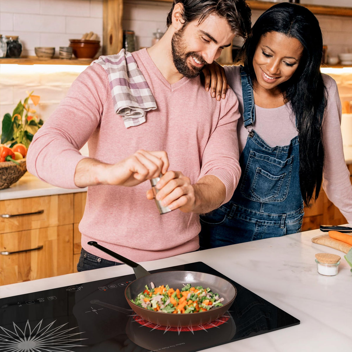 Hobsir Plug in Ceramic Hob, 2 Ring Electric Hob 60 cm