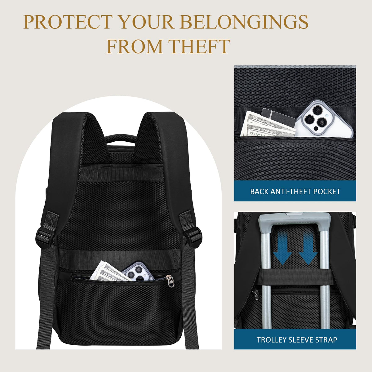 Lossga for Ryanair Cabin Bags 40x30x20,Cabin Bag Travel Backpack