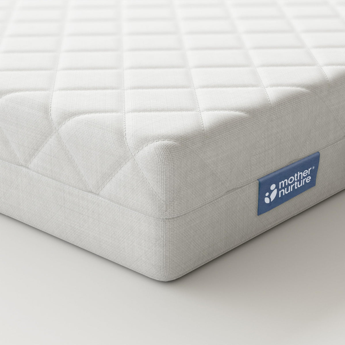 Mother Nurture Classic Eco Fibre Cot Bed Mattress - Hypoallergenic Easy Clean Quilted Cover, Reversible, Water Resistant, Baby Cot Mattress, Firm & Supportive, White, BSI Tested - Size 140x70 x10cm