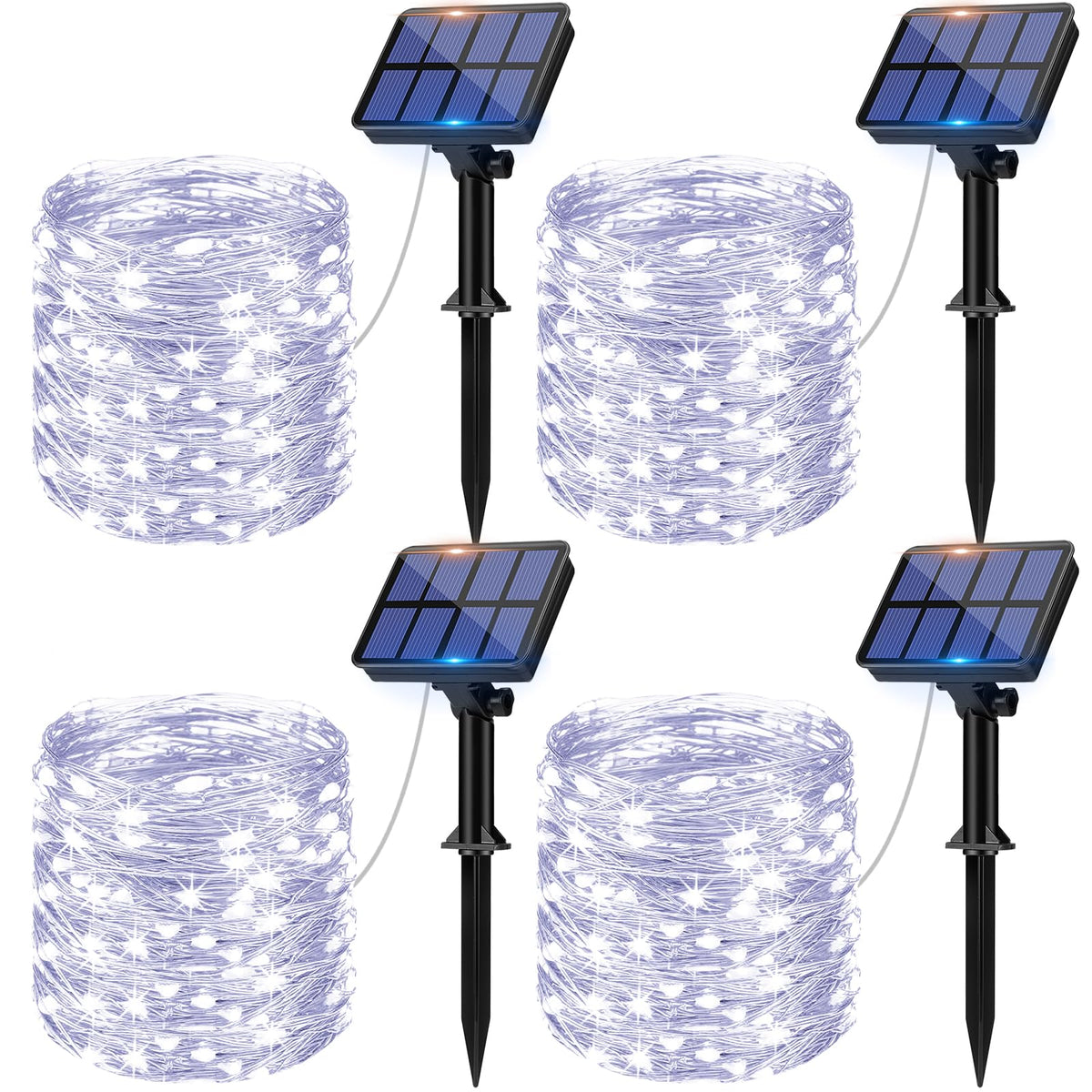 litogo 120 LED Solar String Lights Outdoor, 12M/40Ft 8 Modes Solars Garden Lights Waterproof Copper Wire Decorative Solar Fairy Lights for Patio, Gate, Yard, Trees, BBQ, Wedding, Party