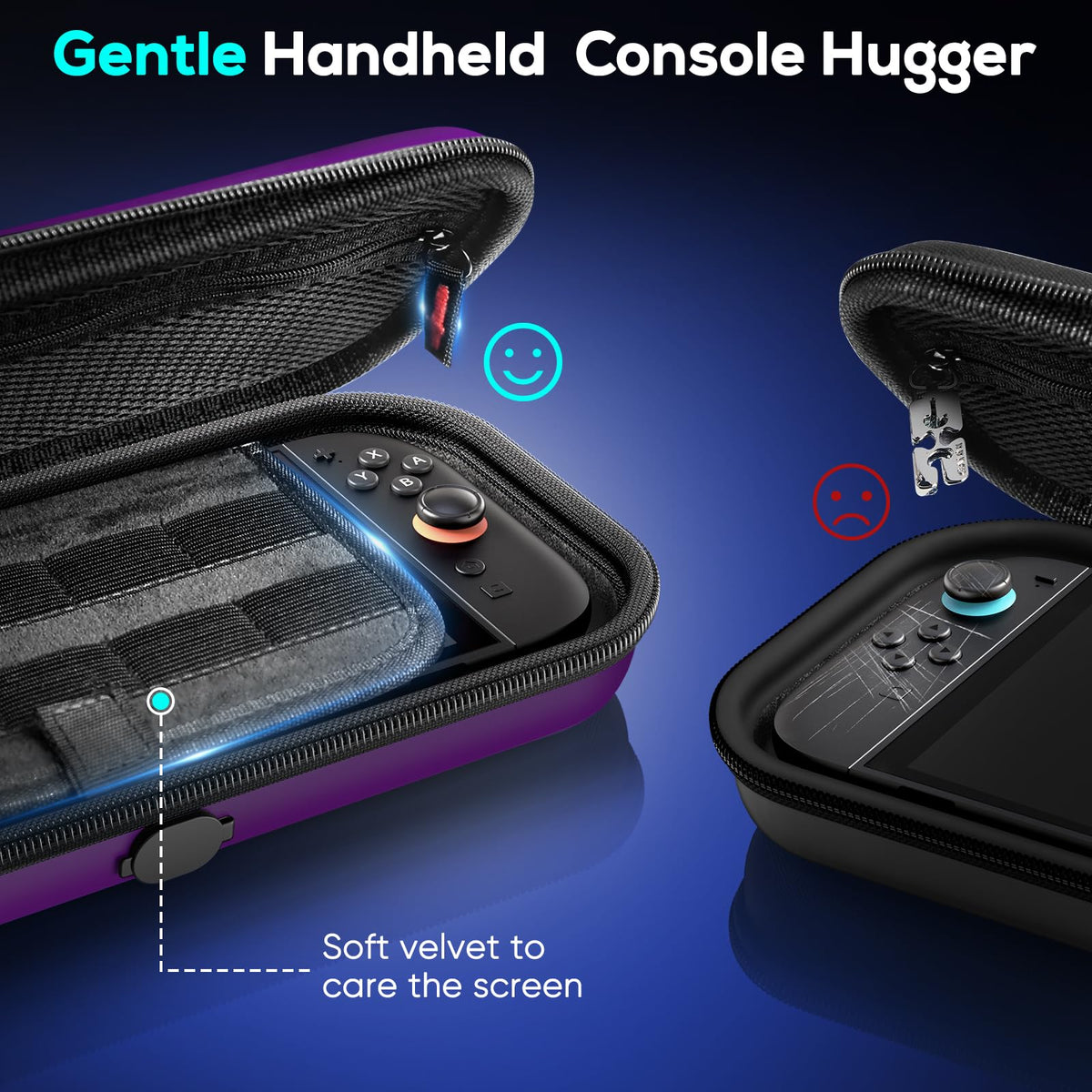 Case for Nintendo Switch 2, Travel Case with Charging Hole and 10 Game Card
